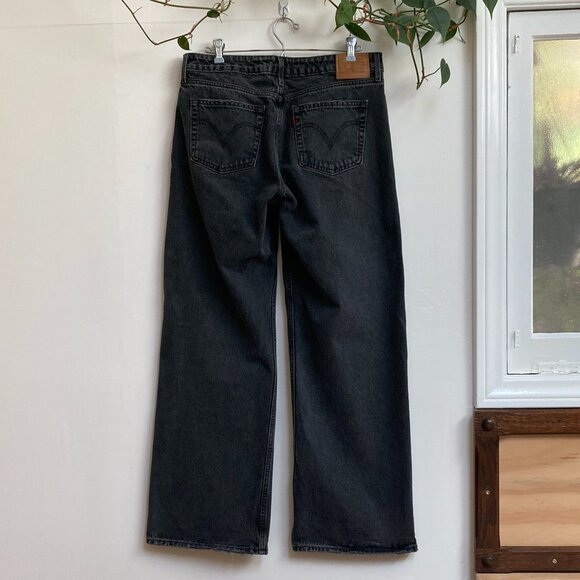 Levi’s Premium Low Loose Jeans In Black, Size 10 - Picture 5 of 12